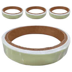 E.dot 樓梯車身警示夜光膠帶 發光條 防水耐磨 自由剪裁 易撕除不留膠, 4捲, 300 x 1.5cm, 綠光