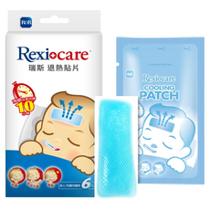 R&R 萊禮生醫 Rexi care 瑞斯 涼感退熱貼片, 1盒, 6片