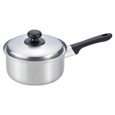 FREIZ 和平 IH爐適用 鍋子 EM-013 單柄鍋, 18cm, 銀色, 1支