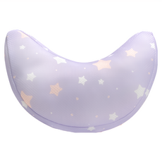 PeNi 培婗 3D透氣安全帶半月枕, 國際認證Oeko-Tex紡織品認證, SGS多項檢測, 抗菌防螨, 紫色星星, 1個