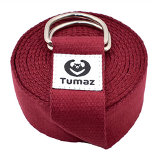 Tumaz 月熊 瑜珈伸展帶, 醉人酒紅, 1條