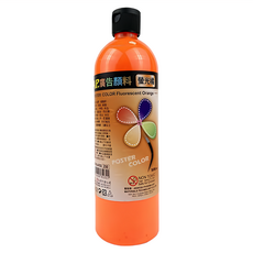 AP. 普思 專家廣告顏料, 螢光橙色, 500ml, 1色