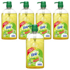 白蘭 動力配方洗碗精 檸檬, 1kg, 5瓶
