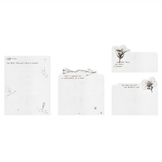 CARD LOVER 信的戀人 一抹芳菲便簽紙, 煙蘿, 3本, 1組