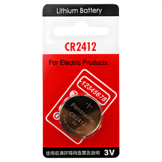 Panasonic CR2412 鈕扣電池, 1顆, 1個