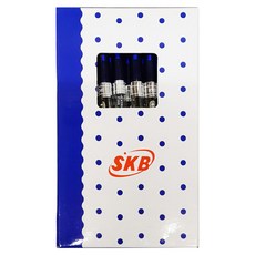 SKB 文明 IB-101 自動中油筆套裝 50支 0.5mm, 藍色, 1盒