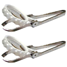 ウカイ利器 日本製 夾子 含放大鏡 老人用品 視力 不鏽鋼製, O0376, 2個