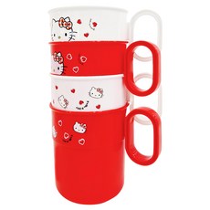 Skater 水杯4件組 300ml, Hello Kitty, 1組