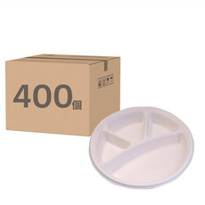 植纖碗用四格內襯14號 PP-HJ208金色32oz 分隔設計 環保材質 一次性餐具 外帶首選, 50個, 8組