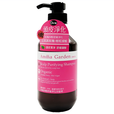 Amma Garden 艾瑪花園 玫瑰多酚舒敏淨化洗髮精，適合乾性/中性/敏感性頭皮，含蘆薈、石榴等植物精萃, 500ml, 1瓶