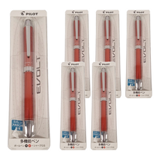 PILOT 百樂 EVOLT 2 + 1多功能筆, 紅色, 6支
