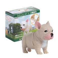 KIDO BUDDY 紓壓犬 法國鬥牛犬 奶油色 紓壓玩具 辦公室小物 療癒擺飾, 1個