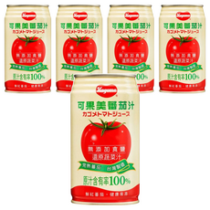 KAGOME 可果美 番茄汁, 台灣製造 鮮紅番茄 健康泉源, 340ml, 5罐