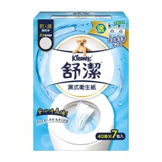 Kleenex 舒潔 濕式衛生紙 獨立包裝型 40張 附2包10張, 1盒