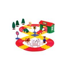 VIKINGTOYS 城市動物樂園玩具套裝 瑞典品牌原裝進口 專為幼童設計的安全玩具, #5585, 1組, 城市動物樂園, 1入, 25 x 27 x 21cm