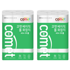 comet 雙層捲筒衛生紙, 40m, 30捲, 2袋