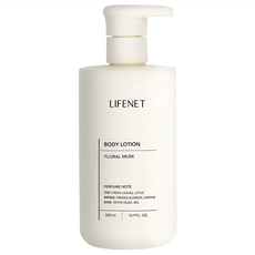 LIFENET 香氛身體乳液，花香麝香, 500ml, 1瓶