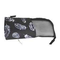 KOKUYO 國譽 NEO CRITZ-R筆袋, 190x80x50mm, 黑白羽毛, 1個