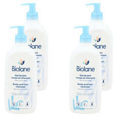 Biolane 法貝兒 溫和洗沐雙潔露 溫和植萃成分 親膚不刺激 不含皂鹼 柑橘花香調, 750ml, 4瓶