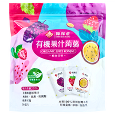 陳稼莊 有機果汁蒟蒻 綜合口味 36包, 720g, 1組