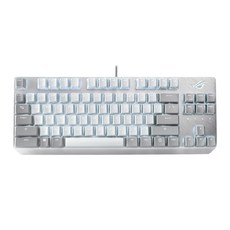 ASUS 華碩 REPUBLIC OF GAMERS ROG STRIX SCOPE NX TKL 機械式電競鍵盤 原廠保固, X806, 青軸, 月光白