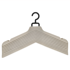 KEYWAY 聯府 鐵線衣架升級套 425 x 119 x 38mm, 米, 1組