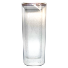 密封桶儲糧桶 按壓 透明罐體, 白色, 3L, 1個