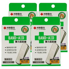 利聯醫技 彈力透氣繃 白色, 22入, 4盒