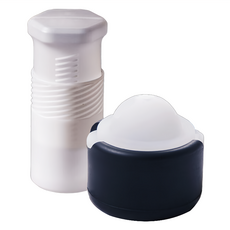 POLAR ICE 極地冰球 專屬珍藏組 (單球製冰盒x1、收藏筒x1), 108 x 108 x 108mm, 1組, 白色/黑色