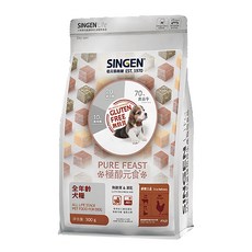 SINGEN 信元發育寶 鮮嫩三品 全年齡犬糧 6kg, 全犬糧 均衡營養 無麩質, 雞肉, 1袋