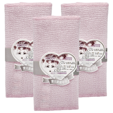 KEYTOSS 詰朵斯 玫瑰泡泡沐浴巾 (款式隨機) 厚織雙層手拉 溫和去角質 寶貝肌膚專用, 玫瑰泡泡, 3條, 1入