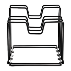 HOLA Ink 鐵線收納可調式鍋蓋架 0.737kg, 黑色, 1個