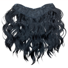 魔髮樂 U型髮片 16吋 羊毛捲 B5064 自然黑, 1件