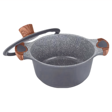 SILWA 西華 瑞士原礦不沾湯鍋, 1個, 20cm, 灰色