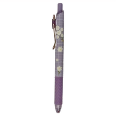 Mura 慕樂 按鍵中性筆 0.5mm 4支, 送你一束雛菊 紫色, 1包