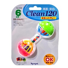 Toyroyal 樂雅 120度消毒搖鈴玩具 聲響柔和 安全無毒, 1個, 多色