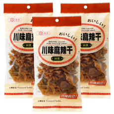 惠香 川味麻辣干 純素食 鹹香帶麻 Q彈口感, 120g, 3包