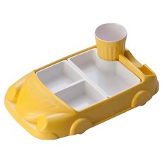 Hesii 汽車餐盤組 19903S, 黃色, 1個, 單件