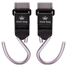 think king 好神勾 萬用S掛勾 魔鬼氈固定, 薄霧銀, 2入, 1組