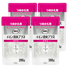 ST 雞仔牌 部屋離子機能PLUS消臭力 無香料 補充包 280g, 4包