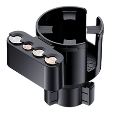 ANBORTEH 安伯特 車用不倒翁杯架 Plus 附零錢盒, 黑色, 1個