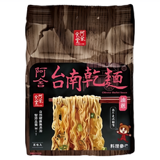 阿舍食堂 台南乾麵 油蔥, 極細麵體, Q彈勁道, 5包