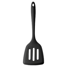 taylor's eye witness 矽膠濾油鍋鏟30cm，墨黑色，耐熱矽膠材質，不傷鍋面，輕鬆瀝油，健康烹調, 1支