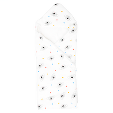 Familidoo 法米多 考拉純棉包巾被 80 x 80cm 白色 親膚透氣四季適用, 白色 考拉無尾熊