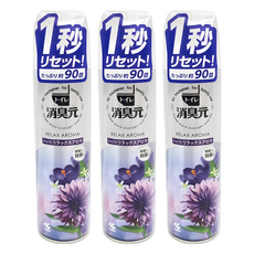 KOBAYASHI 小林製藥 消臭元 浴廁芳香噴霧 舒壓花香 280ml, 3瓶
