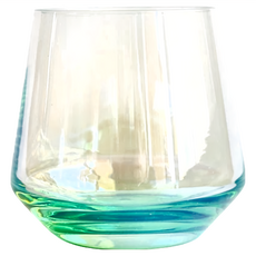 Homely Zakka 創意炫彩玻璃杯 無鉛玻璃 201~400ml 無側手把, 炫彩綠, 1個