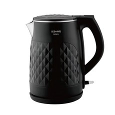 Aiwa 愛華 雙層防燙不鏽鋼電熱壺 DKS110118, 1.5L大容量, 食品級304不鏽鋼材質