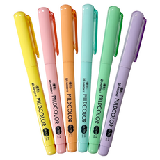 UNIPOINT 優點 暖色直液彩色筆, 多色, 6色