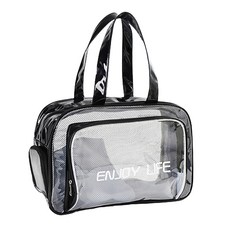 Reddot 紅點生活 乾濕分層防水健身沙灘游泳包, 質感黑