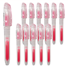 PENROTE 筆樂 1304螢光筆 重點標記, 12支, 粉色